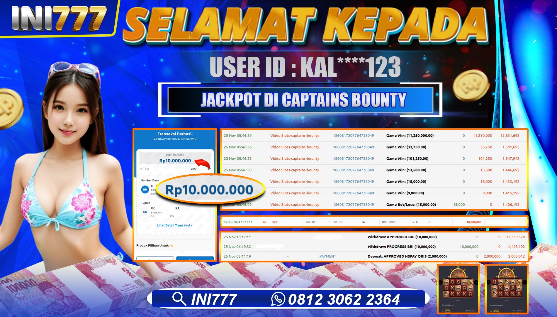 INI777 di Captains Bounty RP.10.000.000 LUNAS