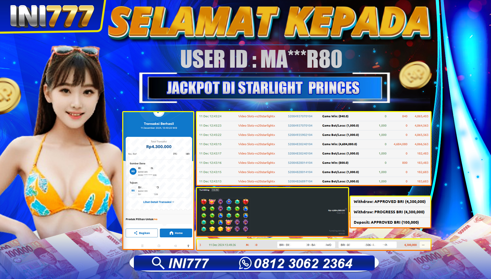 INI777 di Starlight Princes RP.4.300.000 LUNAS